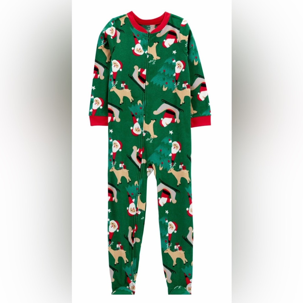 NWT Carter’s Toddler Christmas Onesie Footed Pajamas
